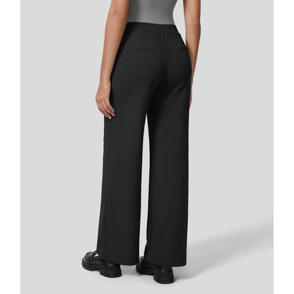 Halara Flex™ High Waisted Plicated Side Pocket Straight Leg Waffle Work Pants